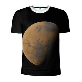 Мужская футболка 3D спортивная с принтом Марс в Екатеринбурге, 100% полиэстер с улучшенными характеристиками | приталенный силуэт, круглая горловина, широкие плечи, сужается к линии бедра | Тематика изображения на принте: elon musk | space x | spacex | будущее | вселенная | вулкан | долина | илон маск | космические | космос | красная планета | кратер | маринер | марсиане | марсианин | небес | новый дом | путешествия | роскосмос