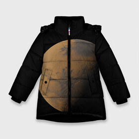 Зимняя куртка для девочек 3D с принтом Марс в Екатеринбурге, ткань верха — 100% полиэстер; подклад — 100% полиэстер, утеплитель — 100% полиэстер. | длина ниже бедра, удлиненная спинка, воротник стойка и отстегивающийся капюшон. Есть боковые карманы с листочкой на кнопках, утяжки по низу изделия и внутренний карман на молнии. 

Предусмотрены светоотражающий принт на спинке, радужный светоотражающий элемент на пуллере молнии и на резинке для утяжки. | elon musk | space x | spacex | будущее | вселенная | вулкан | долина | илон маск | космические | космос | красная планета | кратер | маринер | марсиане | марсианин | небес | новый дом | путешествия | роскосмос
