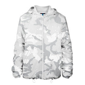 Мужская куртка 3D с принтом Lite Camouflage Lines в Екатеринбурге, ткань верха — 100% полиэстер, подклад — флис | прямой крой, подол и капюшон оформлены резинкой с фиксаторами, два кармана без застежек по бокам, один большой потайной карман на груди. Карман на груди застегивается на липучку | black | camo | camouflage | milk | блэк | брызги | звезда | камо | камуфляж | милк | текстура | узор