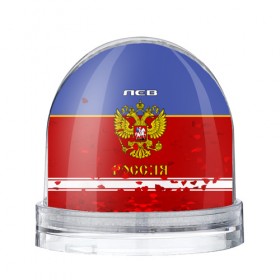 Водяной шар с принтом Хоккеист Лев в Екатеринбурге, Пластик | Изображение внутри шара печатается на глянцевой фотобумаге с двух сторон | 