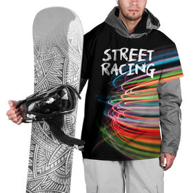 Накидка на куртку 3D с принтом Street racing в Екатеринбурге, 100% полиэстер |  | автомобили | гонки | стритрейсер | стритрейсинг