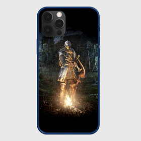 Чехол для iPhone 12 Pro с принтом Dark Souls в Екатеринбурге, силикон | область печати: задняя сторона чехла, без боковых панелей | dark | souls | дракон | души | игра | лордран | темные