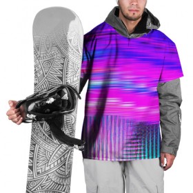 Накидка на куртку 3D с принтом Неоновые линии в Екатеринбурге, 100% полиэстер |  | abstraction | color | optical | pattern | tie dye | абстракция | краска | краски | линии | оптический | паттерн | полосы | психоделика | узор