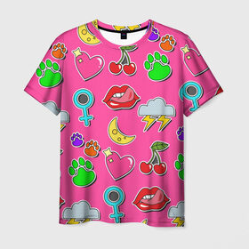 Мужская футболка 3D с принтом Вкусняшки в Екатеринбурге, 100% полиэфир | прямой крой, круглый вырез горловины, длина до линии бедер | веселые | модные | надпись | новинки | популярные | прикольная | цветные | яркие