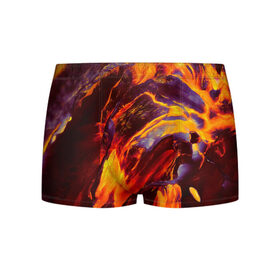 Мужские трусы 3D с принтом Fire в Екатеринбурге, 50% хлопок, 50% полиэстер | классическая посадка, на поясе мягкая тканевая резинка | abstract | color | colourful | абстракция | жара | лето | огонь | пламя | цвет | цветастый | цветной