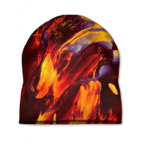 Шапка 3D с принтом Fire в Екатеринбурге, 100% полиэстер | универсальный размер, печать по всей поверхности изделия | abstract | color | colourful | абстракция | жара | лето | огонь | пламя | цвет | цветастый | цветной