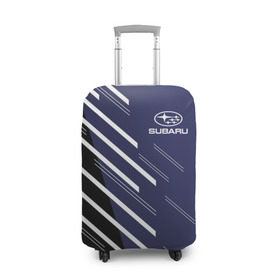 Чехол для чемодана 3D с принтом SUBARU SPORT в Екатеринбурге, 86% полиэфир, 14% спандекс | двустороннее нанесение принта, прорези для ручек и колес | subaru | автомобильные | машины | субару