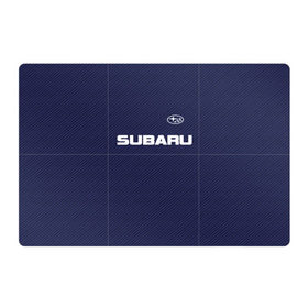 Магнитный плакат 3Х2 с принтом SUBARU CARBON в Екатеринбурге, Полимерный материал с магнитным слоем | 6 деталей размером 9*9 см | subaru | автомобильные | машины | субару