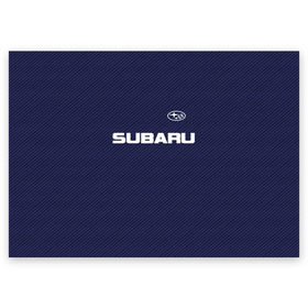 Поздравительная открытка с принтом SUBARU CARBON в Екатеринбурге, 100% бумага | плотность бумаги 280 г/м2, матовая, на обратной стороне линовка и место для марки
 | Тематика изображения на принте: subaru | автомобильные | машины | субару