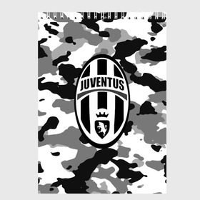 Скетчбук с принтом FC Juventus Camouflage в Екатеринбурге, 100% бумага
 | 48 листов, плотность листов — 100 г/м2, плотность картонной обложки — 250 г/м2. Листы скреплены сверху удобной пружинной спиралью | football | italia | juve | juventus | logo | sport | арт | италия | лига | лого | спорт | текстура | фк | футбол | футбольный клуб | эмблема | ювентус