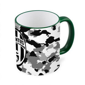 Кружка 3D с принтом FC Juventus Camouflage в Екатеринбурге, керамика | ёмкость 330 мл | football | italia | juve | juventus | logo | sport | арт | италия | лига | лого | спорт | текстура | фк | футбол | футбольный клуб | эмблема | ювентус