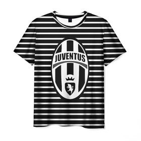 Мужская футболка 3D с принтом Juventus в Екатеринбурге, 100% полиэфир | прямой крой, круглый вырез горловины, длина до линии бедер | 