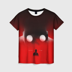 Женская футболка 3D с принтом Хаски Крот в Екатеринбурге, 100% полиэфир ( синтетическое хлопкоподобное полотно) | прямой крой, круглый вырез горловины, длина до линии бедер | rap | дмитрий кузнецов | рэп | рэпер | хаски