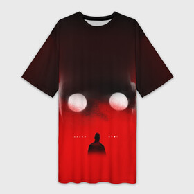 Платье-футболка 3D с принтом Хаски Крот в Екатеринбурге,  |  | Тематика изображения на принте: rap | дмитрий кузнецов | рэп | рэпер | хаски