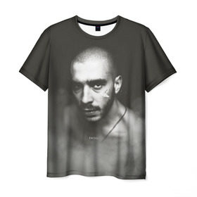 Мужская футболка 3D с принтом Хаски в Екатеринбурге, 100% полиэфир | прямой крой, круглый вырез горловины, длина до линии бедер | rap | дмитрий кузнецов | рэп | рэпер | хаски