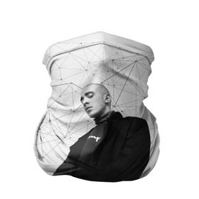 Бандана-труба 3D с принтом Хаски Geometry в Екатеринбурге, 100% полиэстер, ткань с особыми свойствами — Activecool | плотность 150‒180 г/м2; хорошо тянется, но сохраняет форму | rap | дмитрий кузнецов | рэп | рэпер | хаски