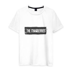 Мужская футболка хлопок с принтом The Сranberries в Екатеринбурге, 100% хлопок | прямой крой, круглый вырез горловины, длина до линии бедер, слегка спущенное плечо. | Тематика изображения на принте: cranberries | долорес о риордан | крэнберри