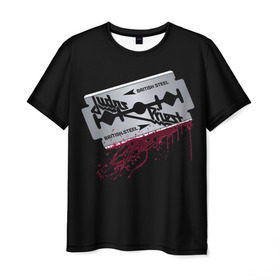 Мужская футболка 3D с принтом Judas Priest в Екатеринбурге, 100% полиэфир | прямой крой, круглый вырез горловины, длина до линии бедер | group | hard | havy | judas | metal | priest | rock | speed | группа | джудас | метал | музыка | о.м.с.к. | прайст | рок | тяжелый | хард | хэви