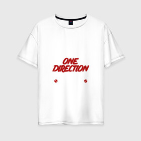 Женская футболка хлопок Oversize с принтом Я прост хочу слушать One direction в Екатеринбурге, 100% хлопок | свободный крой, круглый ворот, спущенный рукав, длина до линии бедер
 | 1 direction | one direction | ван | дирекшен | дирекшн