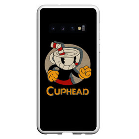 Чехол для Samsung Galaxy S10 с принтом Cuphead в Екатеринбурге, Силикон | Область печати: задняя сторона чехла, без боковых панелей | Тематика изображения на принте: cuphead | капхед | компьтерная игра