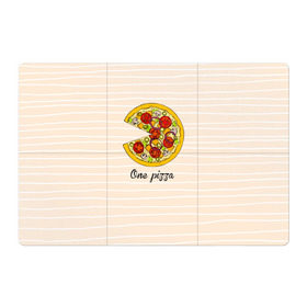 Магнитный плакат 3Х2 с принтом One love, One pizza в Екатеринбурге, Полимерный материал с магнитным слоем | 6 деталей размером 9*9 см | 14 февраля | love | pizza | valentine | любовь