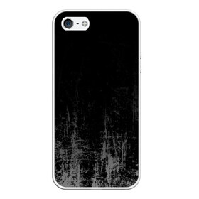 Чехол для iPhone 5/5S матовый с принтом Black Grunge в Екатеринбурге, Силикон | Область печати: задняя сторона чехла, без боковых панелей | grunge | абстракция | гранж | черный