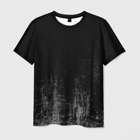 Мужская футболка 3D с принтом Black Grunge в Екатеринбурге, 100% полиэфир | прямой крой, круглый вырез горловины, длина до линии бедер | grunge | абстракция | гранж | черный