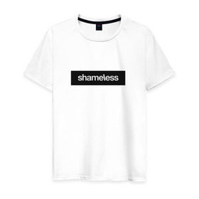 Мужская футболка хлопок с принтом Shameless в Екатеринбурге, 100% хлопок | прямой крой, круглый вырез горловины, длина до линии бедер, слегка спущенное плечо. | Тематика изображения на принте: shameless. | бесстыдники | бесстыжие | бесстыжих