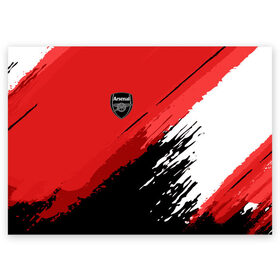 Поздравительная открытка с принтом Arsenal 2018 Original в Екатеринбурге, 100% бумага | плотность бумаги 280 г/м2, матовая, на обратной стороне линовка и место для марки
 | football | soccer | арсенал