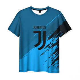 Мужская футболка 3D с принтом FC Juventus abstract style в Екатеринбурге, 100% полиэфир | прямой крой, круглый вырез горловины, длина до линии бедер | football | soccer | ювентус
