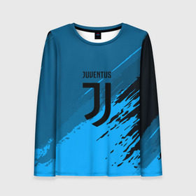 Женский лонгслив 3D с принтом FC Juventus abstract style в Екатеринбурге, 100% полиэстер | длинные рукава, круглый вырез горловины, полуприлегающий силуэт | football | soccer | ювентус