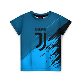 Детская футболка 3D с принтом FC Juventus abstract style в Екатеринбурге, 100% гипоаллергенный полиэфир | прямой крой, круглый вырез горловины, длина до линии бедер, чуть спущенное плечо, ткань немного тянется | football | soccer | ювентус