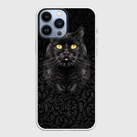 Чехол для iPhone 13 Pro Max с принтом Чёрный котик в Екатеринбурге,  |  | Тематика изображения на принте: кошка | чёрная