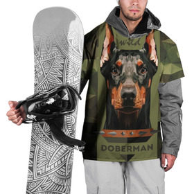 Накидка на куртку 3D с принтом Дикий доберман в Екатеринбурге, 100% полиэстер |  | 23 | wild | армия | безумный | бешеный | военная | военный | война | день | дикий | доберман | животное | защитника | злость | камуфляж | крутая | милитари | оружие | отечества | ошейник | патриот | рисунок
