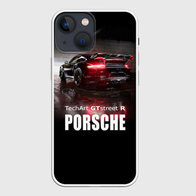 Чехол для iPhone 13 mini с принтом Porsche GTstreet R в Екатеринбурге,  |  | auto | porsche 911 | turbo s | авто | автомобиль | машина | спорткар | суперкар | тачка