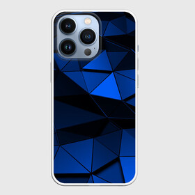 Чехол для iPhone 13 Pro с принтом Blue abstraction collection в Екатеринбурге,  |  | abstraction | geometry | polygon | абстракция | геометрия | грань | краски | кубик | кубики | линии | мозаика | полигон | разноцветные | ребро | текстура | тени | узор