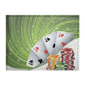 Обложка для студенческого билета с принтом Покер Старс в Екатеринбурге, натуральная кожа | Размер: 11*8 см; Печать на всей внешней стороне | игра | казино | каре | карты | роял | сет | стрит | туз | удача | флеш | фул | хаус
