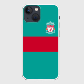Чехол для iPhone 13 mini с принтом FC Liverpool в Екатеринбурге,  |  | england | football | liverpool fc | logo | sport | англия | арт | ливерпуль | лига | лого | спорт | текстура | фк | футбол | футбольный клуб | эмблема