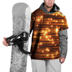 Накидка на куртку 3D с принтом Огоньки в Екатеринбурге, 100% полиэстер |  | кометы | космос | метеорит | огоньки | свет | яркий