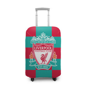 Чехол для чемодана 3D с принтом ФК Ливерпуль в Екатеринбурге, 86% полиэфир, 14% спандекс | двустороннее нанесение принта, прорези для ручек и колес | england | fc | англия | ливерпуль | фк