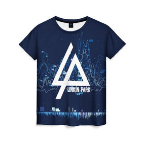 Женская футболка 3D с принтом Linkin Park music collection в Екатеринбурге, 100% полиэфир ( синтетическое хлопкоподобное полотно) | прямой крой, круглый вырез горловины, длина до линии бедер | linkin park | logo | music | pop | rock | usa | альтернатива | америка | металл | музыка | музыкальный | поп | рок | честер беннингтон