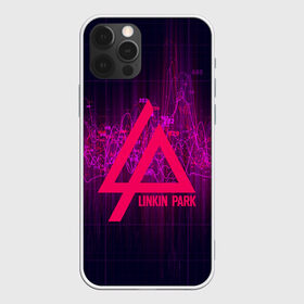 Чехол для iPhone 12 Pro Max с принтом LP neon wave в Екатеринбурге, Силикон |  | линкин парк | лого