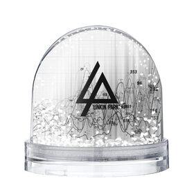 Водяной шар с принтом Linkin Park black&gray 2018 в Екатеринбурге, Пластик | Изображение внутри шара печатается на глянцевой фотобумаге с двух сторон | 