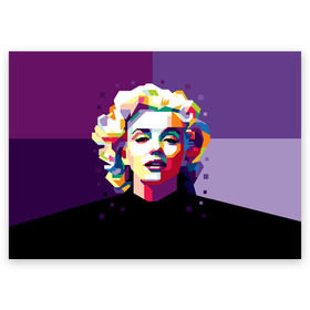 Поздравительная открытка с принтом Marilyn Monroe в Екатеринбурге, 100% бумага | плотность бумаги 280 г/м2, матовая, на обратной стороне линовка и место для марки
 | girl | marilyn | monroe | usa | актриса | девушка | звезда | монро | мэрилин | певица | сша