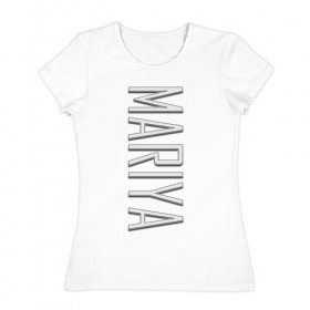Женская футболка хлопок с принтом Mariya-art в Екатеринбурге, 100% хлопок | прямой крой, круглый вырез горловины, длина до линии бедер, слегка спущенное плечо | 