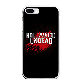 Чехол для iPhone 7Plus/8 Plus матовый с принтом Hollywood Undead в Екатеринбурге, Силикон | Область печати: задняя сторона чехла, без боковых панелей | band | blood | hollywood undead | metal | music | rock | атрибутика | группа | кровь | метал | музыка | рок