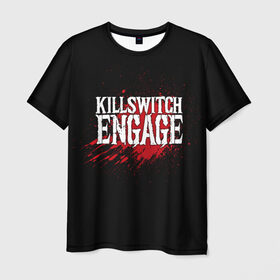 Мужская футболка 3D с принтом Killswitch Engage в Екатеринбурге, 100% полиэфир | прямой крой, круглый вырез горловины, длина до линии бедер | Тематика изображения на принте: 