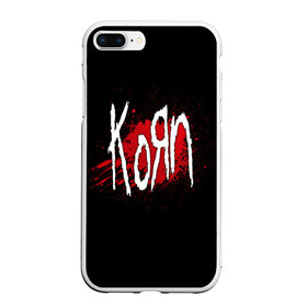 Чехол для iPhone 7Plus/8 Plus матовый с принтом Korn в Екатеринбурге, Силикон | Область печати: задняя сторона чехла, без боковых панелей | band | blood | korn | metal | music | rock | атрибутика | группа | кровь | метал | музыка | рок