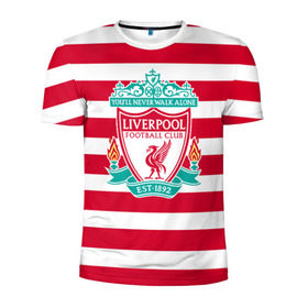 Мужская футболка 3D спортивная с принтом FC Liverpool в Екатеринбурге, 100% полиэстер с улучшенными характеристиками | приталенный силуэт, круглая горловина, широкие плечи, сужается к линии бедра | england | football | liverpool fc | англия | ливерпуль | лого | фк | футбол | футбольный клуб