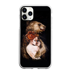 Чехол для iPhone 11 Pro матовый с принтом Defender в Екатеринбурге, Силикон |  | Тематика изображения на принте: bear | calm | defender | ginger | ginger hair | girl | protection | девушка | животные | защита | медведь | рыжая